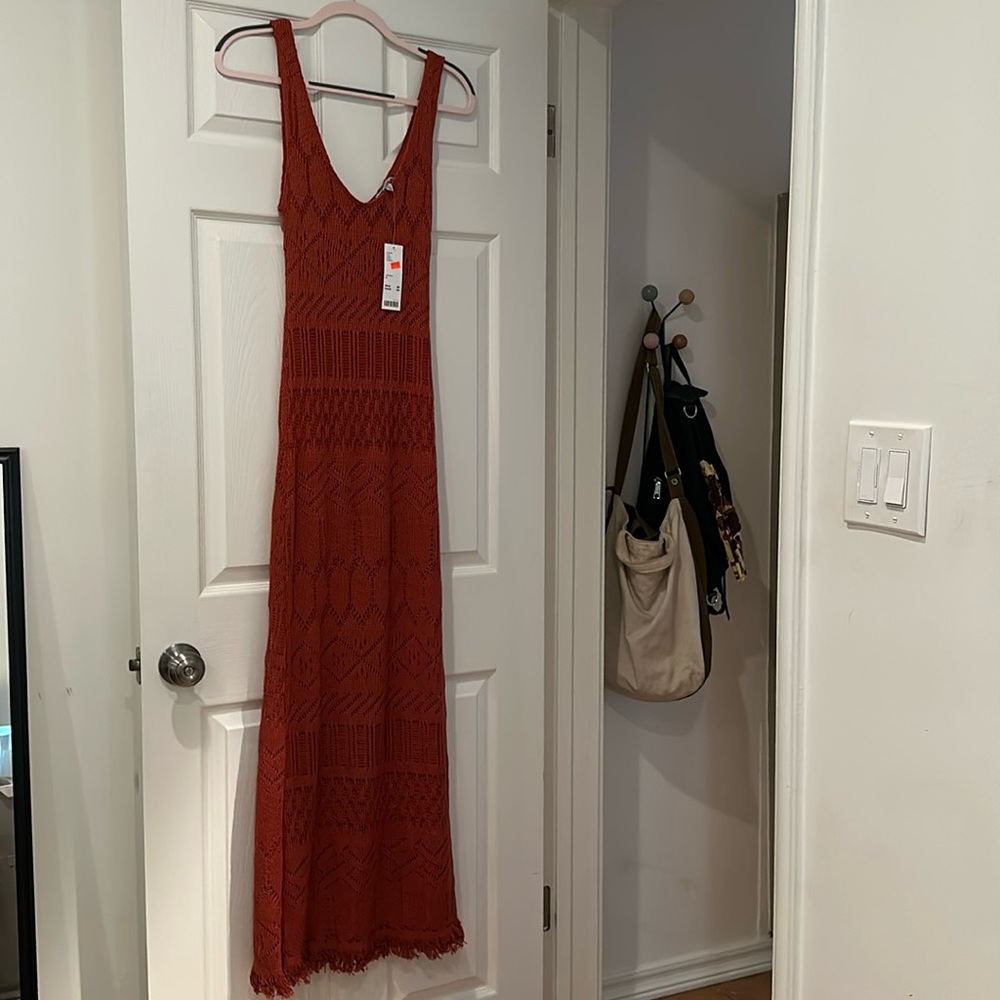 Urban Outfitters Medium knit dress rust red orange